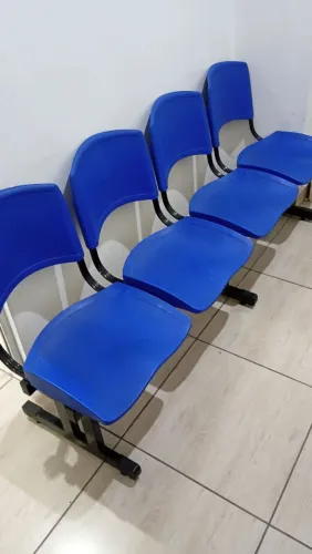 Cadeira recepção 4 lugares 