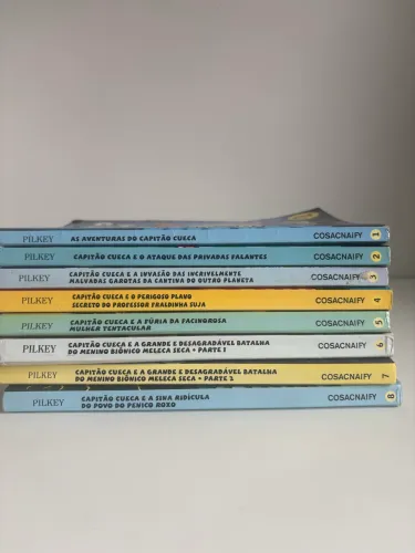 Livros Capitão Cueca, do 1 ao 8