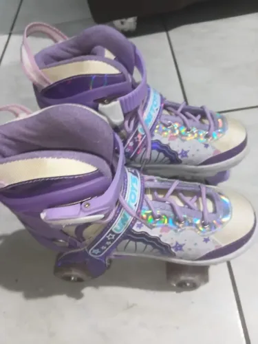 Patins menina com LED