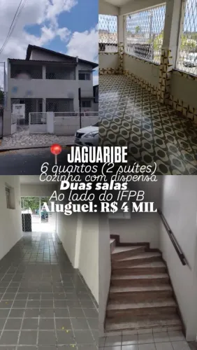Casa no Jaguaribe para Alugar 6 quartos, 2 Suítes