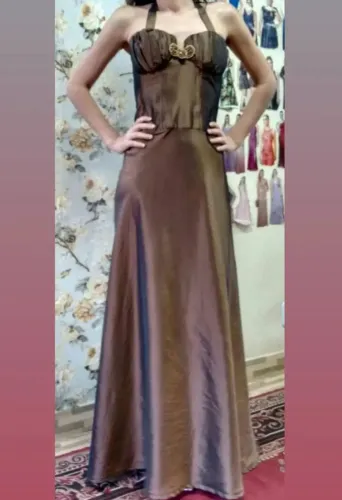 Vestido de Festa Marrom NOVO!
