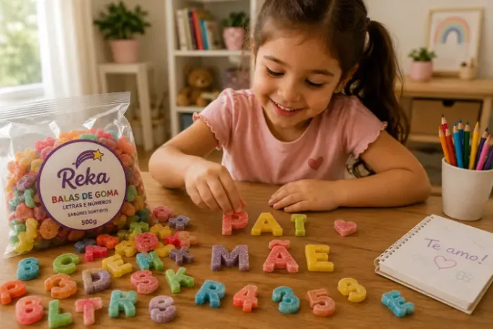 Balas de gomas para festas de criança