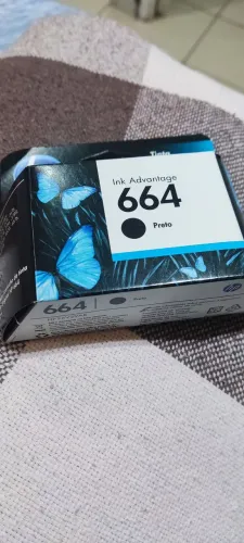 cartucho de tinta HP 664 preto