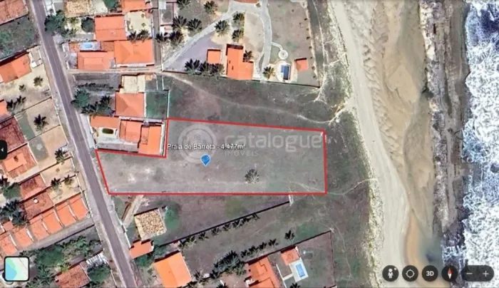 Terreno à venda na Praia de Barreta, Nísia Floresta: - 4.477m²