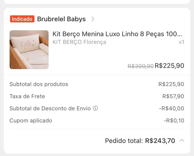 Kit berço 