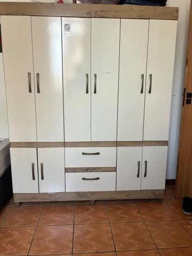 Guarda Roupa 6 portas Bege 