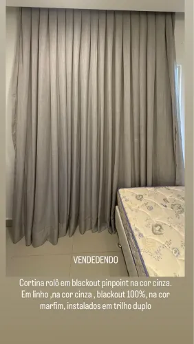 CORTINA EM LINHO - MARFIM