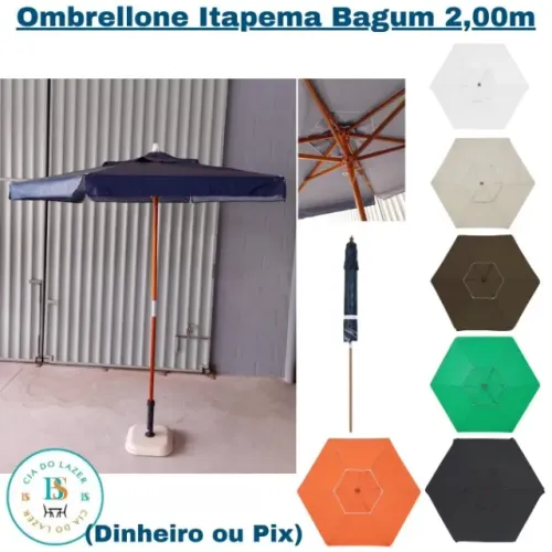 Ombrelone Itapema Bagum Madeira 2,00m
