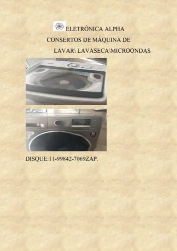 CONSERTO DE MAQUINAS DE LAVAR E LAVASECA