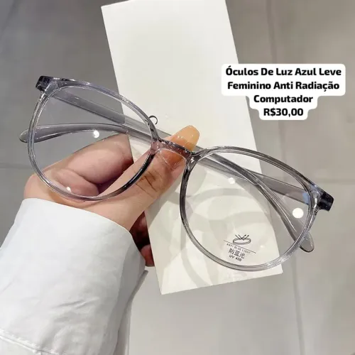 Óculos De Luz Azul Leve Feminino Anti Radiação Computador 