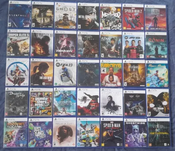 Jogos Playstation 5 Novos e Lacrados - Valores Variados na descrição do anúncio