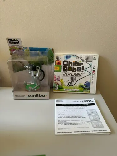 Chibi Robo Zip Lash de Nintendo 3DS + Amiibo