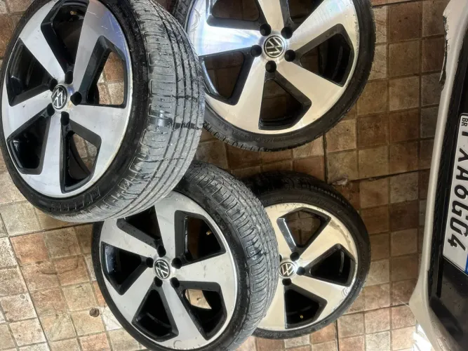 JANTE ARO 17 5x100 4 PNEUS NOVOS 