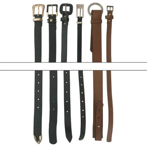 Cintos Lote Com 6 Estilos Variados Femininos Preto/Marrom