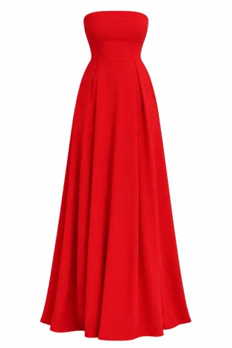 Vestido vermelho longo
