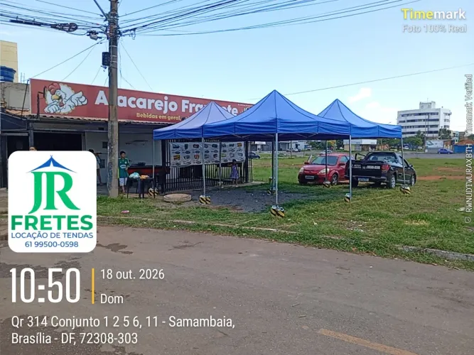 Locação de tendas sanfonada 3x3