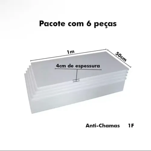 PLACAS DE ISOPOR 40mm eps - ANTI CHAMAS 