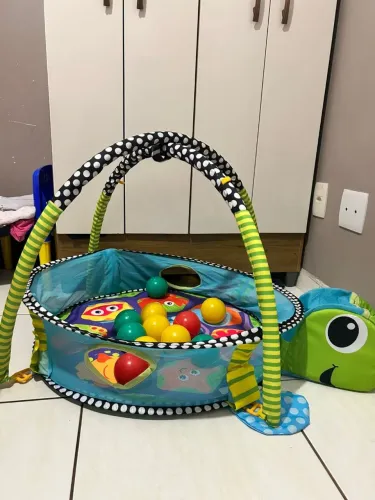 Tapete Centro de Atividades/ Piscina de Bolinha Tartaruga 