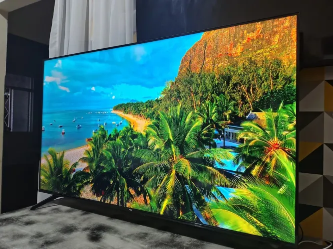 SMART TV TCL 55 POL 4K BORDA ULTRAFINA, COMANDO VOZ SEMINOVA