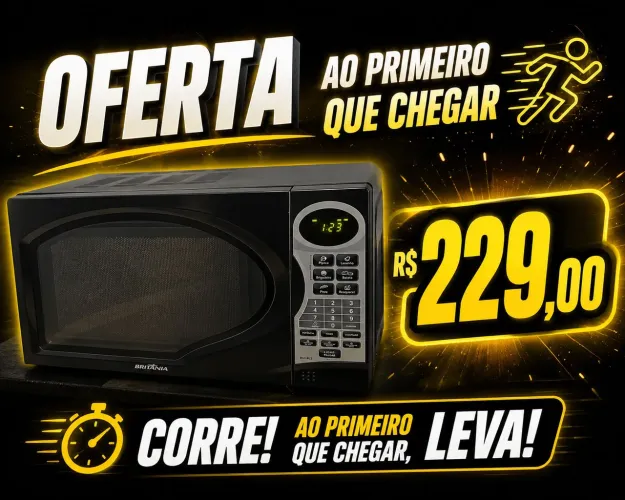 Microondas Britânia OFERTA 229,00