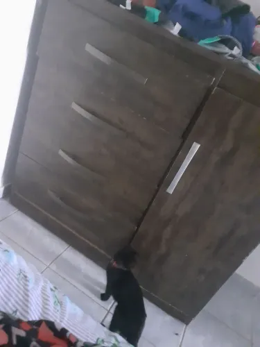 Cômoda 4 gavetas e 1 porta grande,em bom estado com rodinhas