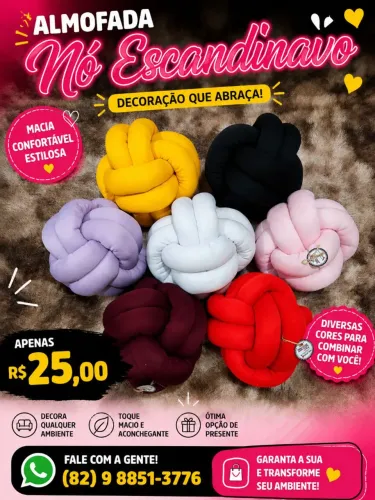 Almofadas de nó escandinavo PROMOÇÃO