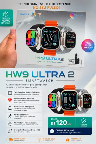 SMARTWATCH HW9 ULTRA 2 - NOVO NA CAIXA