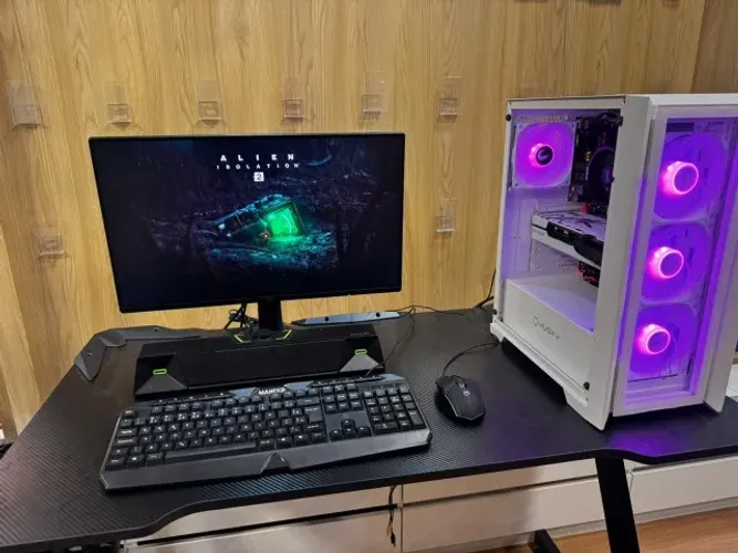 PC Gamer Completo | Acer 24" | Ryzen 5500 | RX 7600 | 16GB DDR4 | SSD 500GB | Wi-Fi