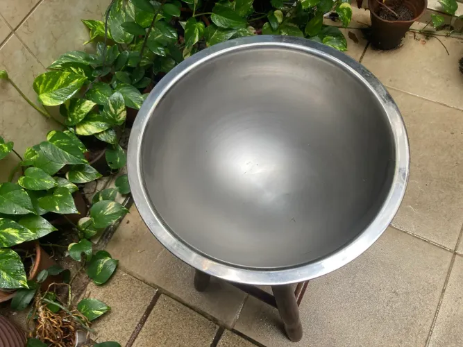 Bacia inox para gelar garrafas