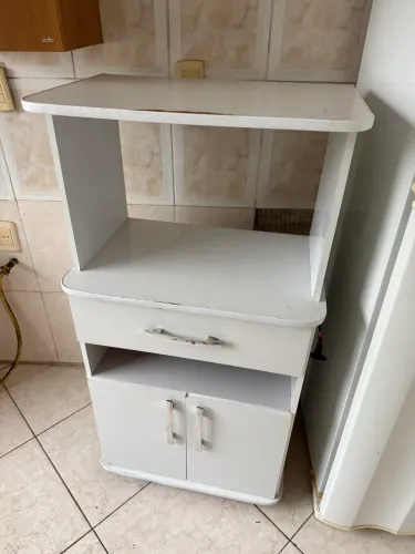 Balcão armário para forno e microondas cozinha