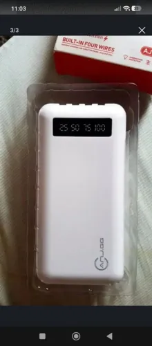 powerbank 20000mAh branco novo