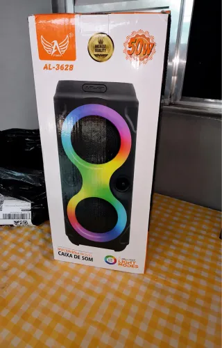 CAIXA DE SOM BLUETOOTH PORTÁTIL - NOVA NA CAIXA!