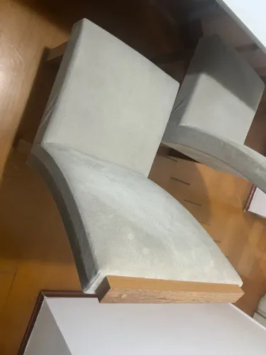 Mesa de jantar 6 cadeiras tampo de vidro