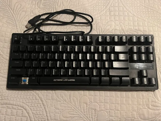 Teclado mecanico 75% switch azul. Aceito ofertas