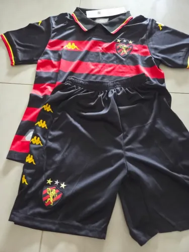 KIT INFANTIL SPORT 1.1 RUBRO NEGRA - 2026 - Tamanhos 8, 10 e 12 anos - Pronta entrega