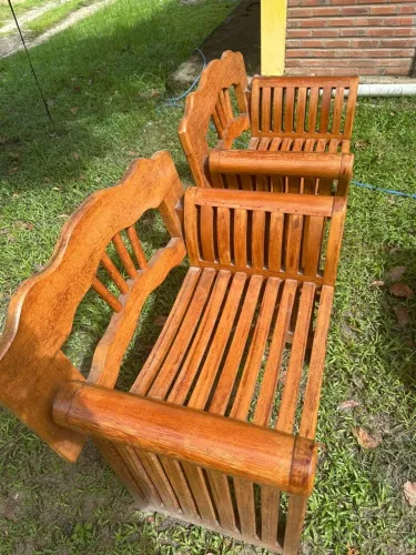 Conjunto de sofá rústico