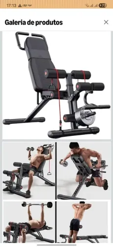 Banco para musculação ajustável 