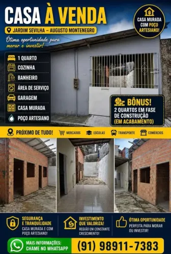 CASA À VENDA - OPORTUNIDADE!