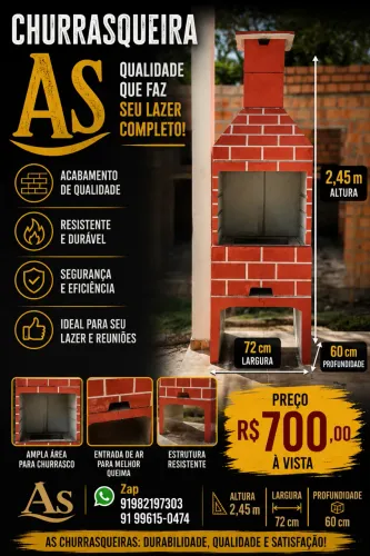Churrasqueira pre-moldada