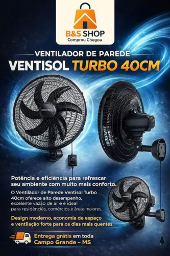 ventilador de parede ventisol TURBO 