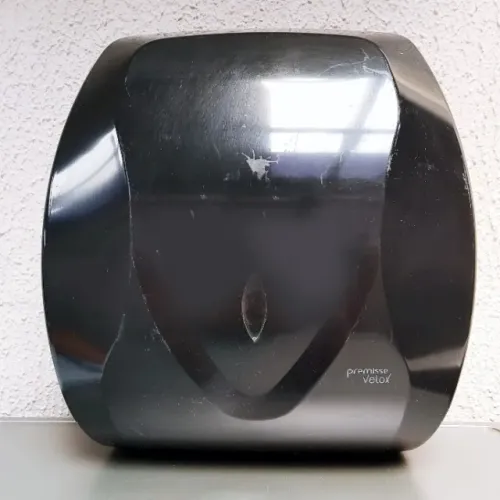 Dispenser para Papel Toalha Plástico ABS Preto 500 Folhas Premisse Usado
