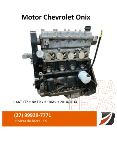 Motor parcial chevrolet 2014 Onix 1.4AT LTZ 8v 106cv