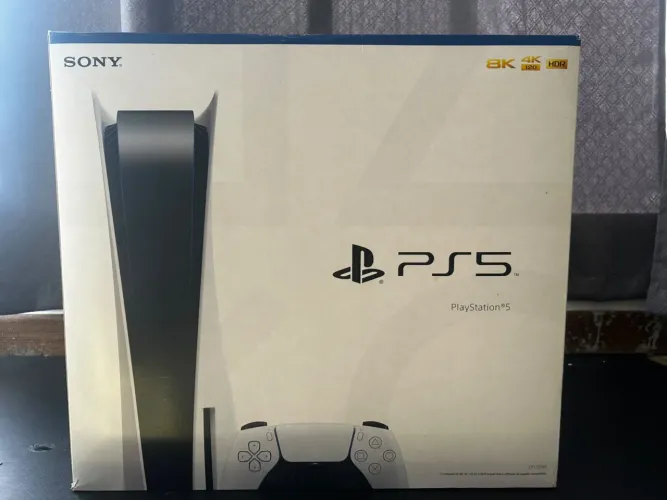 Ps5 825gb, mídia física + fone sem fio