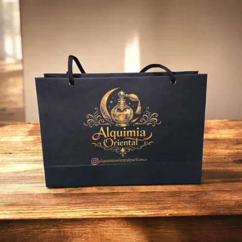 Sacola de Papel M 21X14,5 Personalizada com Logo - Pacote com 20 Unidades