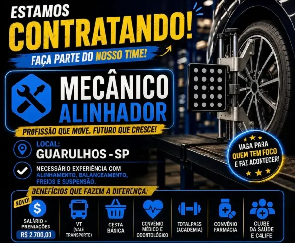 Vaga: Mecânico Alinhador 