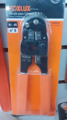Alicate Crimpar P/Plugue ACR-1 R$-45 N° 8 Foxlux a vista R$69,90