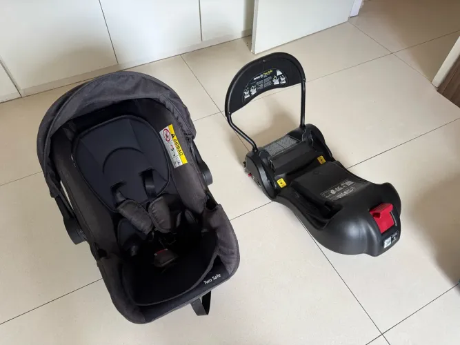 Bebê Conforto Safety 1st Two Safe com Base ISOFIX - Cinza