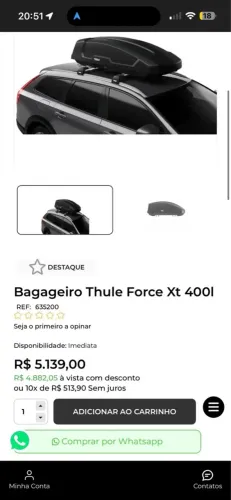 Bagageiro Thule Original 400L