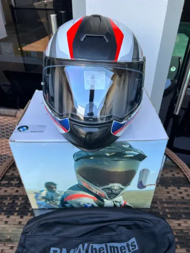 Capacete Bmw Sistem 7 Carbon Tricolor