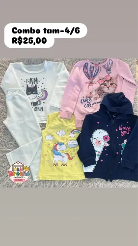 Lotinho-Roupa infantil tam-4/6